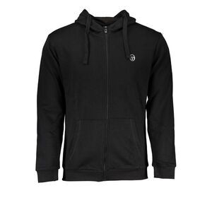 Sergio Tacchini Black Cotton Men's Hooded Men's Sweatshirt